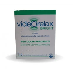Sifi Videorelax Bright Collirio Lenitivo e Decongestionante con Camomilla Tiglio ed Eufrasia 10 Flaconcini da 0,5ml