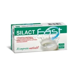 Silact Fast Integratore per Intolleranza al Lattosio 30 Compresse Masticabili