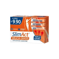 Slim Act Brucia Grassi Integratore per Metabolismo ed Equilibrio del Peso 30 Compresse