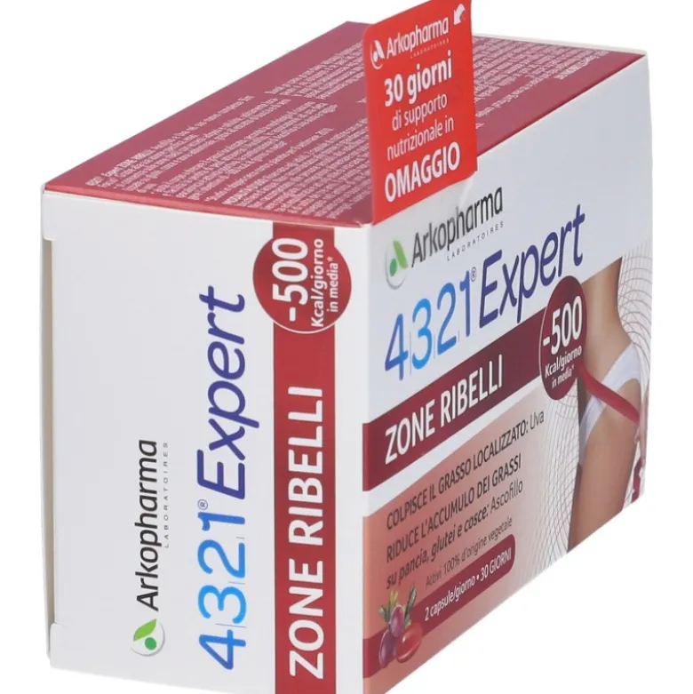 4321 Slim Zone Ribelli Integratore per Grasso Localizzato 60 Capsule