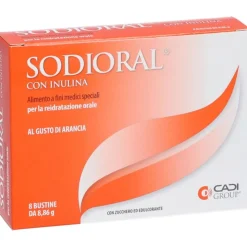 Sodioral Inulina Integratore per Diarrea e Vomito 8 Bustine