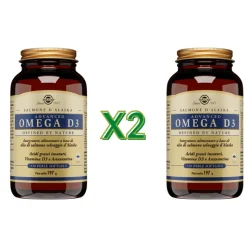 Solgar Advanced Omega D3 Integratore Omega 3 120 Perle - 2 Confezioni