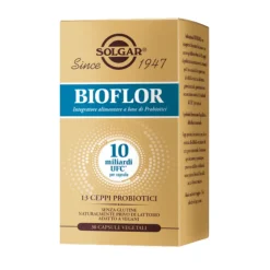 Solgar Bioflor Integratore Probiotico per Equilibrio Intestinale 30 Capsule Vegetali