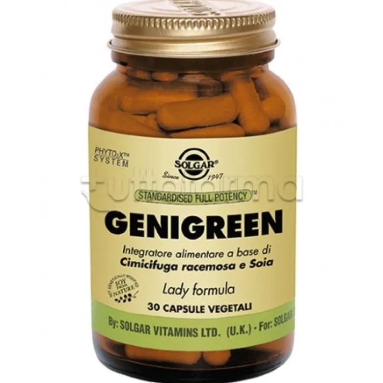 Solgar GeniGreen Integratore per Menopausa 30 Capsule Vegetali