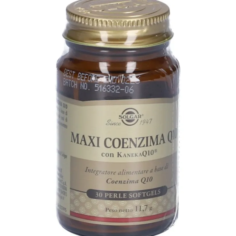 Solgar Maxi Coenzima Q10 Integratore per il Colesterolo 30 Perle