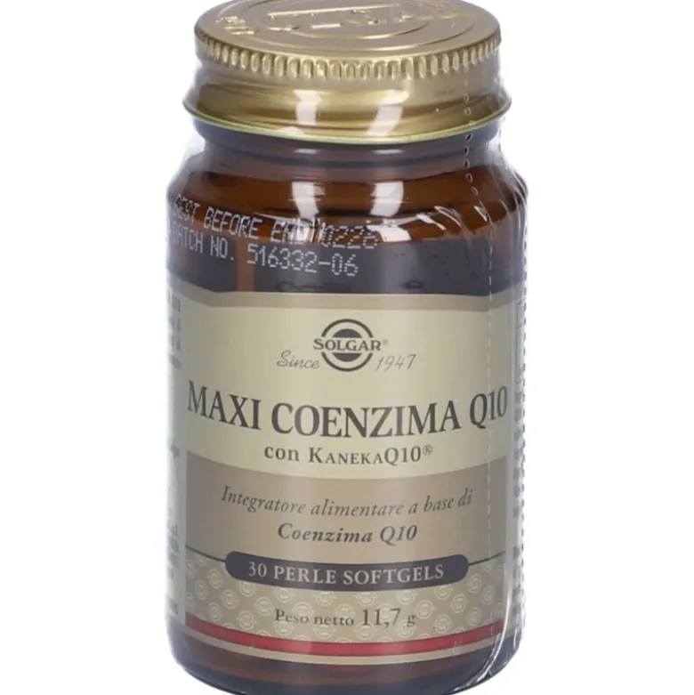 Solgar Maxi Coenzima Q10 Integratore per il Colesterolo 30 Perle