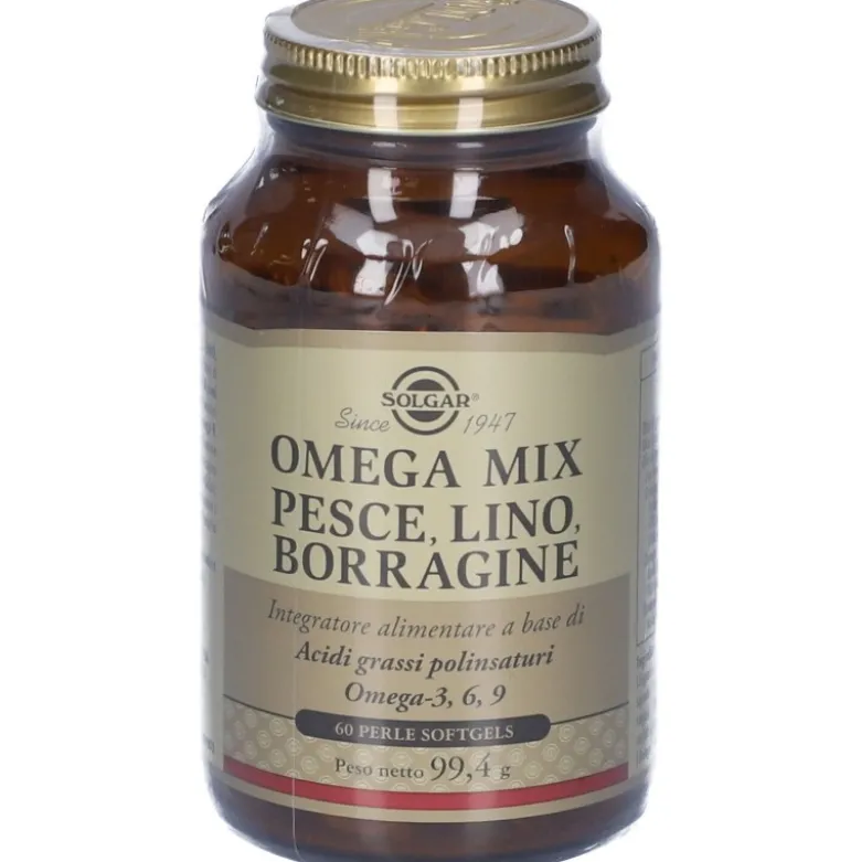 Solgar Omega Mix Integratore di Omega3 per Cuore e Colesterolo 60 Softgels