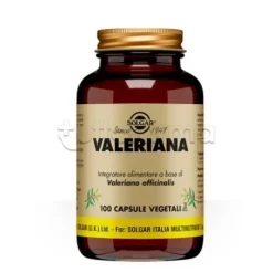 Solgar Valeriana Officinalis Integratore Rilassante Naturale 100 Capsule Vegetali