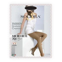 SOLIDEA Micro Rete 70 Sheer Collant per Gambe Riposate 3-ml
