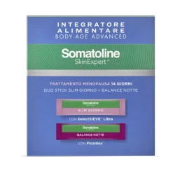 Somatoline Skin Expert Body-Age Integratore Giorno e Notte per Menopausa 28 Stick