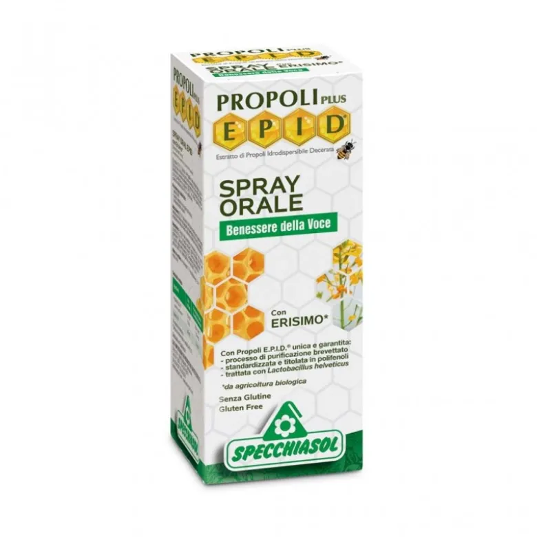 Specchiasol Epid Propoli Spray Erisimo per Benessere Voce 15ml