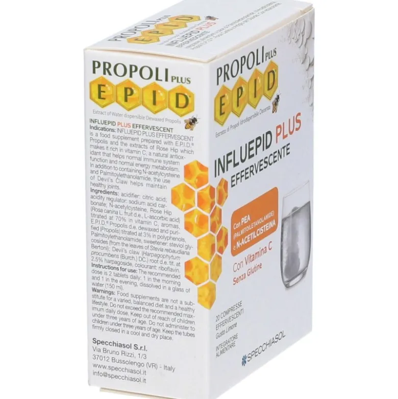 Specchiasol Influepid Plus Effervescente Integratore Difese Immunitarie 20 Compresse