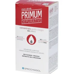 Specchiasol Primum Depurativo Mini Drink 15 Bustine Liquide Gusto Ciliegia
