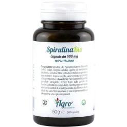 Spirulina Bio Integratore Ricostituente 100 Capsule da 500 mg