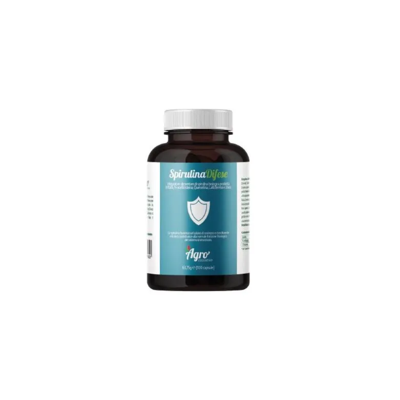 Spirulina Difese Integratore Immunitario con NAC e Quercetina 100 Capsule