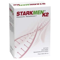 Starkmen K2 Integratore Vitamina K2 per Ossa e Coagulazione 60 Capsule Soft Gel