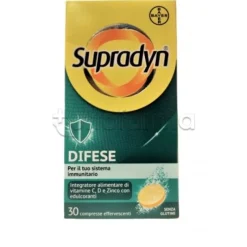 Supradyn Difese Adulto Integratore di Vitamina C D e Zinco 30 Compresse Effervescenti