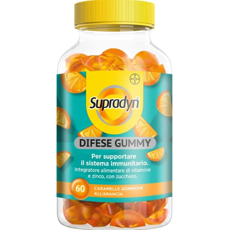 Supradyn Difese Gummy Vitamina C Vitamina D e Zinco 60 Caramelle