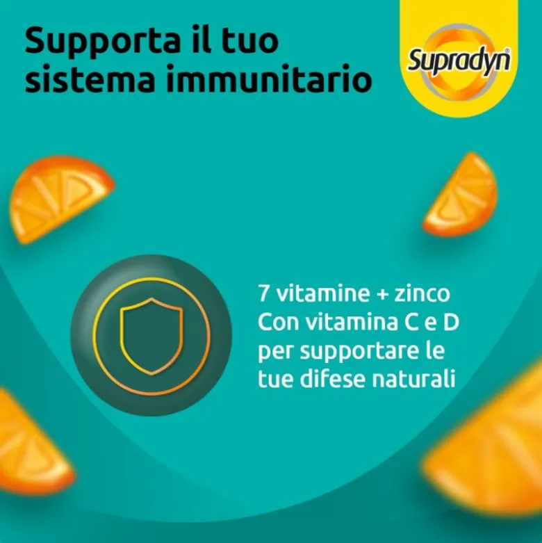 Supradyn Difese Gummy Vitamina C Vitamina D e Zinco 60 Caramelle