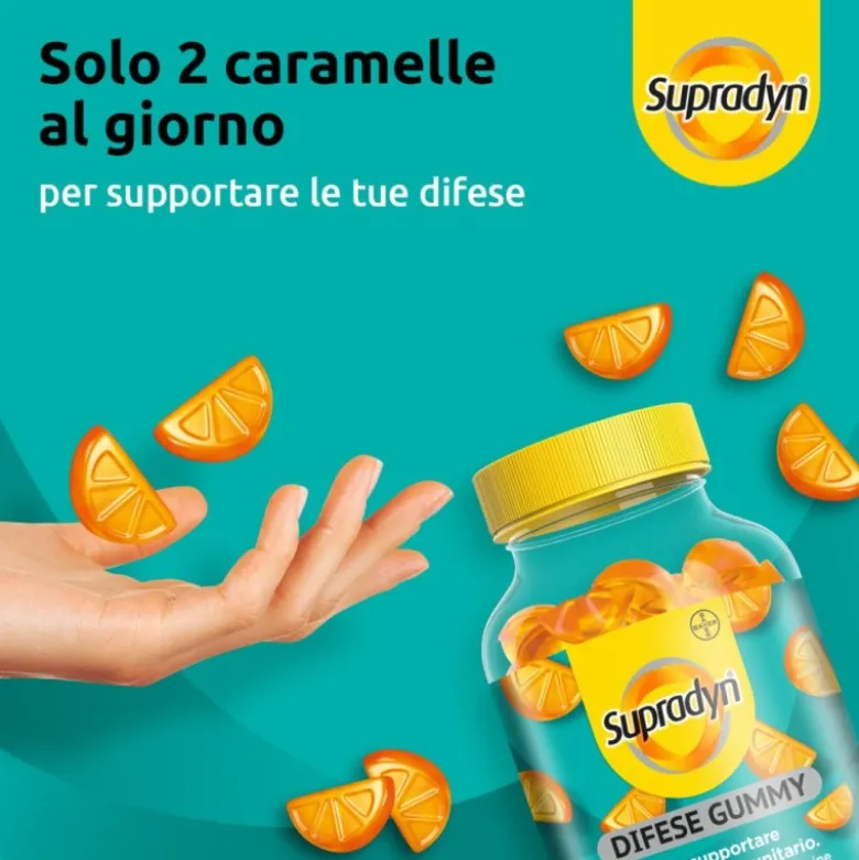Supradyn Difese Gummy Vitamina C Vitamina D e Zinco 60 Caramelle