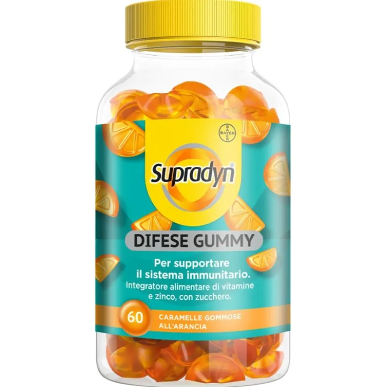 Supradyn Difese Gummy Vitamina C Vitamina D e Zinco 60 Caramelle
