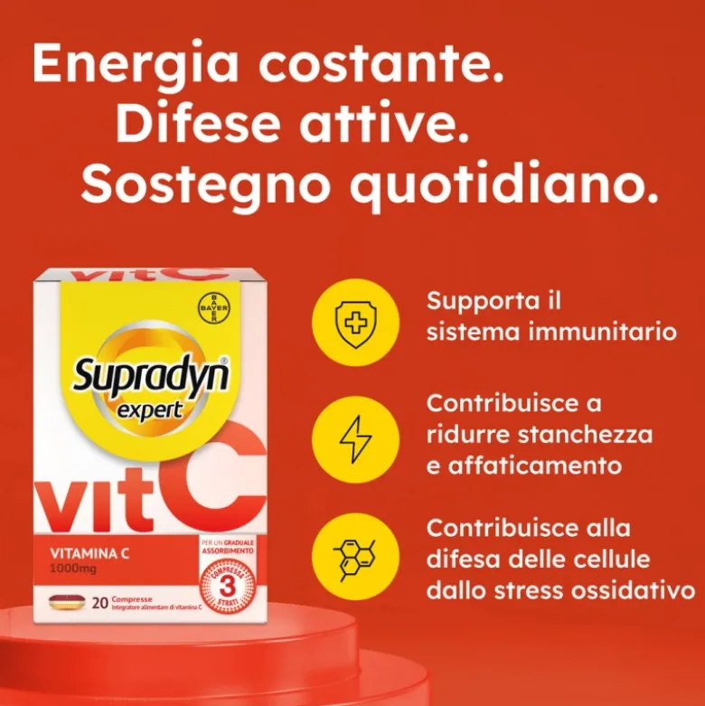 Supradyn Expert Vitamina C per Difese Immunitarie 20 Compresse