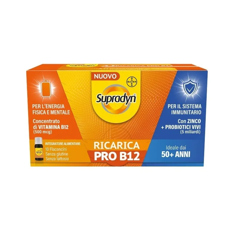 Supradyn Ricarica Pro B12 Integratore Vitamina B12 e Zinco 10