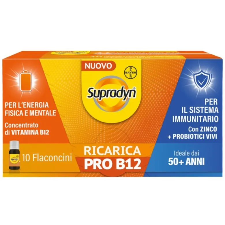 Supradyn Ricarica Pro B12 Integratore Vitamina B12 e Zinco 10