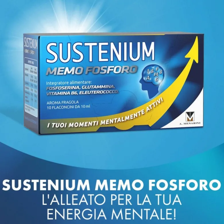 Sustenium Memo Fosforo per Memoria e Concentrazione 10 Flaconcini