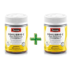 Swisse Equilibrio C Integratore Alimentare per Difese Immunitarie 1 + 1 Omaggio Caramelle Gommose