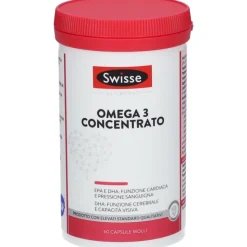 Swisse Omega 3 Concentrato Integratore per Cuore e Pressione 60 Capsule