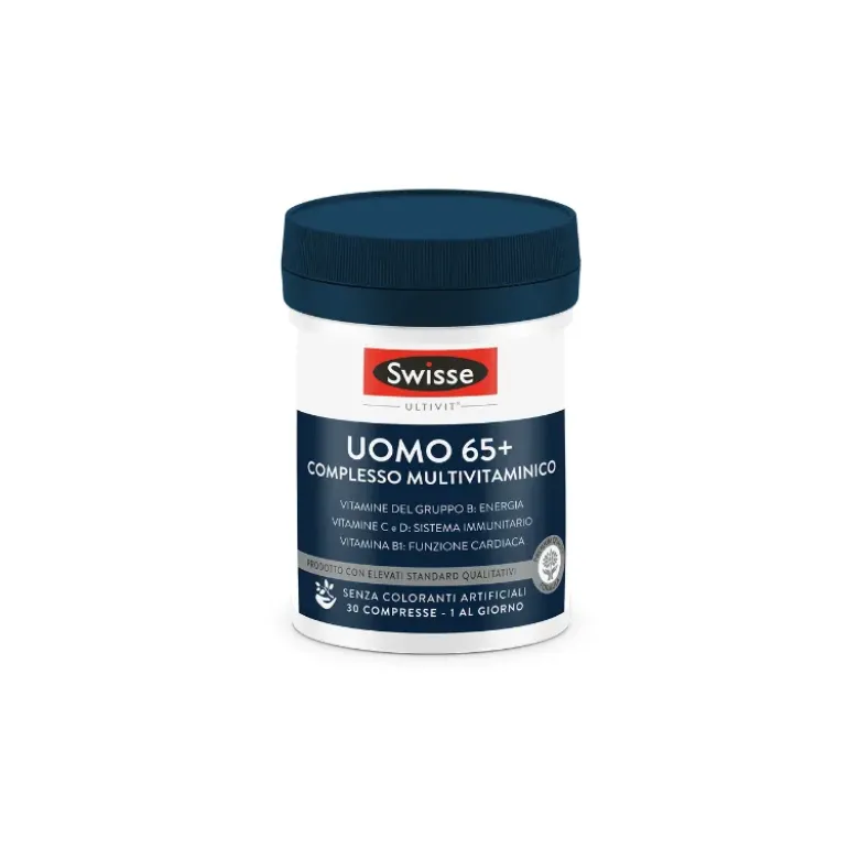 Swisse Uomo 65+ Multivitaminico Integratore per Uomini 30 Compresse
