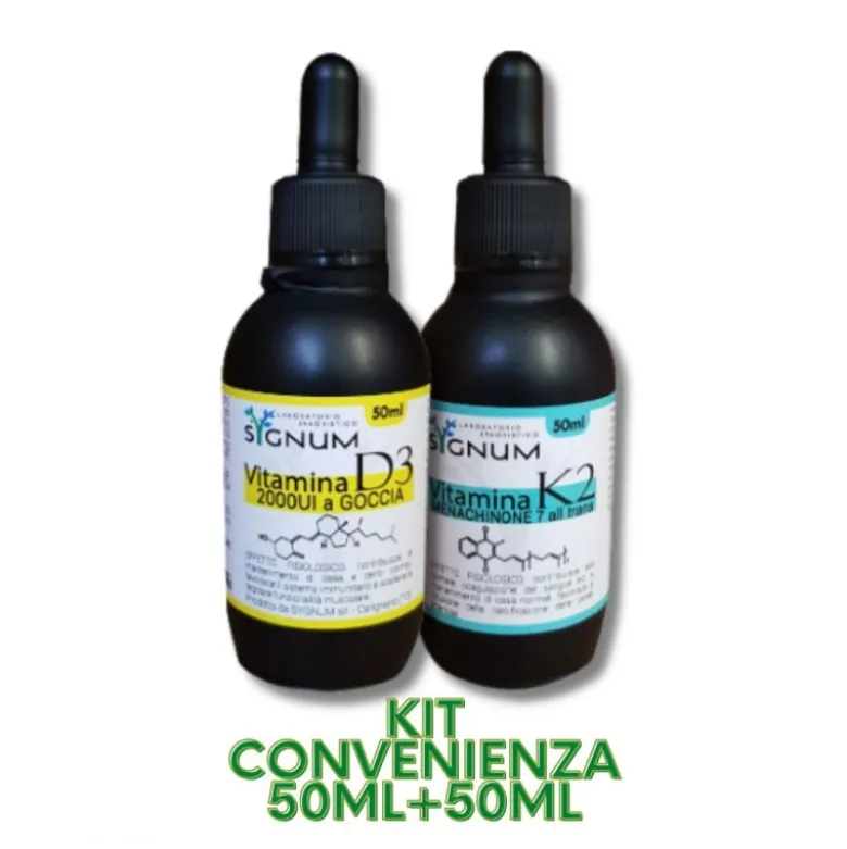 Sygnum Kit Convenienza con Vitamina D3 e Vitamina K2 50+50ml