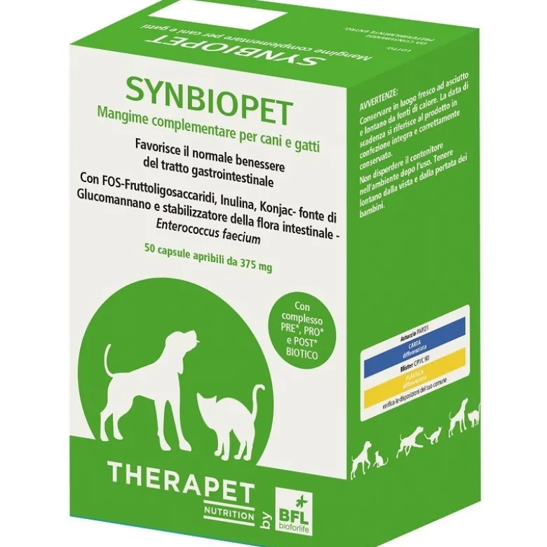 Synbiopet Therapet per Benessere Gastrointestinale 50 Capsule