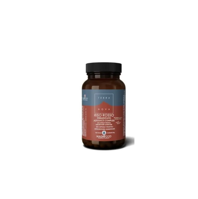 Terranova Riso Rosso Fermentato Advance Complex Integratore per Colesterolo 50 Capsule