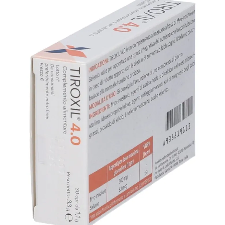 Tiroxil 4,0 Integratore per la Tiroide 30 Compresse
