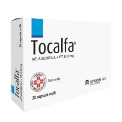 Tocalfa 20 Capsule Molli 50000 UI + 50 mg Vitamina A e Vitamina E