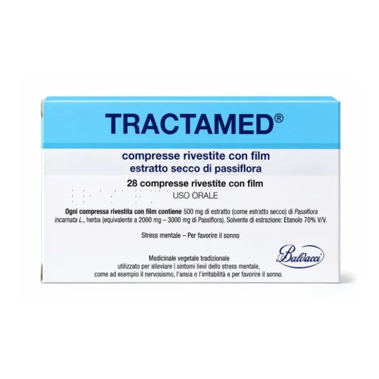 Tractamed Medicinale Vegetale Passiflora Stress e Sonno 28 Compresse