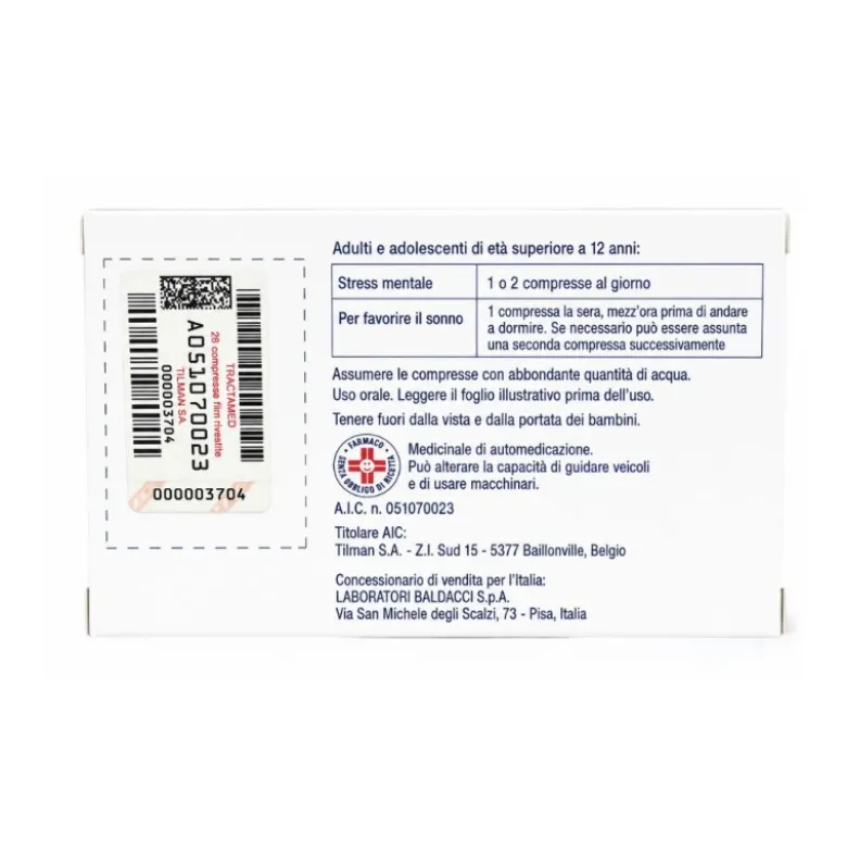 Tractamed Medicinale Vegetale Passiflora Stress e Sonno 28 Compresse