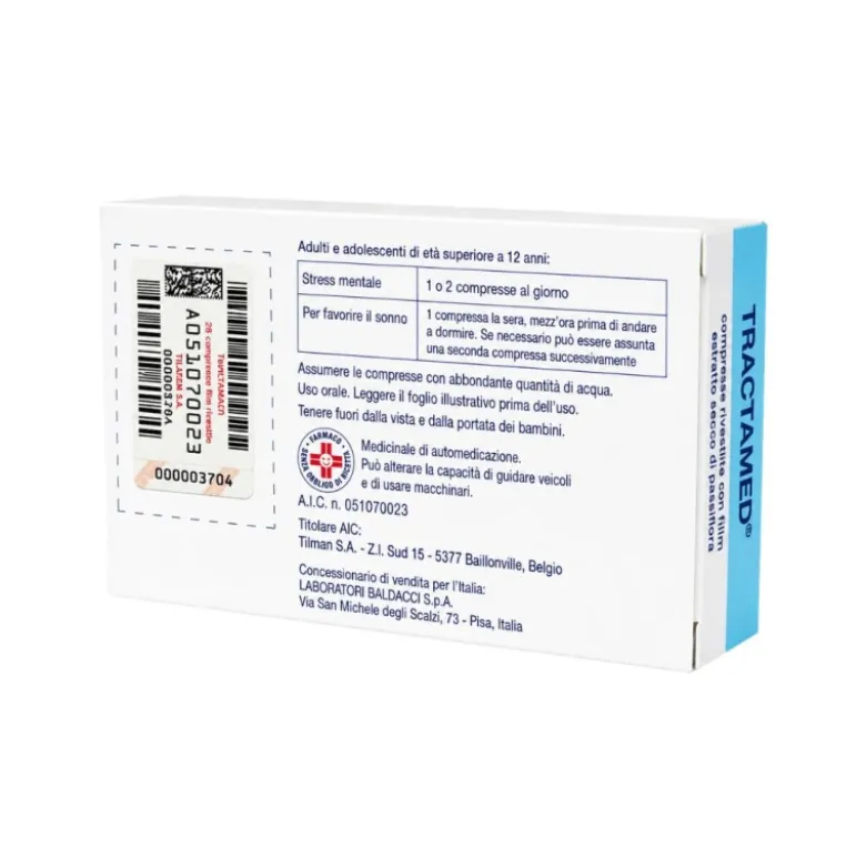 Tractamed Medicinale Vegetale Passiflora Stress e Sonno 28 Compresse