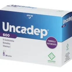 Uncadep 600 Bustine per Tosse e Catarro 20 Bustine
