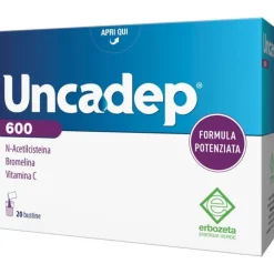 Uncadep 600 Bustine per Tosse e Catarro 20 Bustine