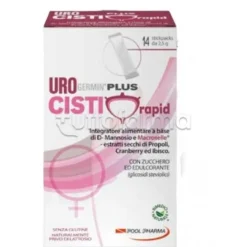 Urogermin Cisti Plus Rapid Integratore per Benessere Vie Urinarie 14 Bustine