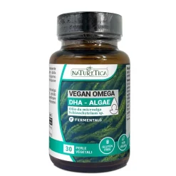 Vegan Omega Dha Algae integratore DHA vegetale per cervello e vista 30 perle vegetali