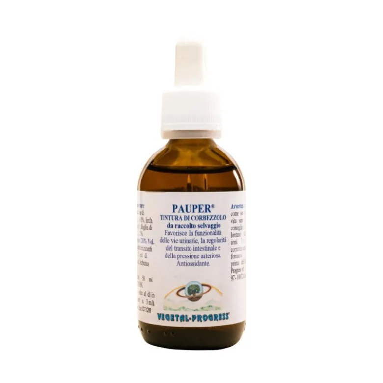 Vegetal Progress Pauper Corbezzolo Tintura Alcolica 26% per Vie Urinarie 50ml