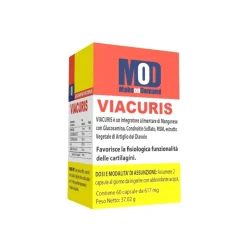 Viacuris Integratore Articolazioni con Glucosamina e MSM 60 Capsule