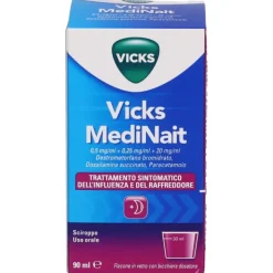 Vicks Medinait Sciroppo 90ml per Raffreddore e Influenza