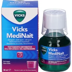 Vicks Medinait Sciroppo 90ml per Raffreddore e Influenza