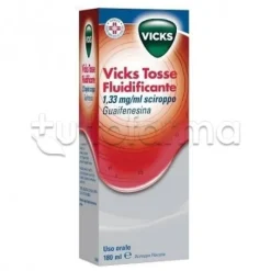 Vicks Tosse Fluidificante 200mg/15ml Sciroppo per Tosse e Catarro 180 ml