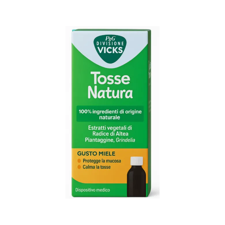 Vicks Tosse Natura Sciroppo Tosse Grassa e Secca Gusto Miele 140ml